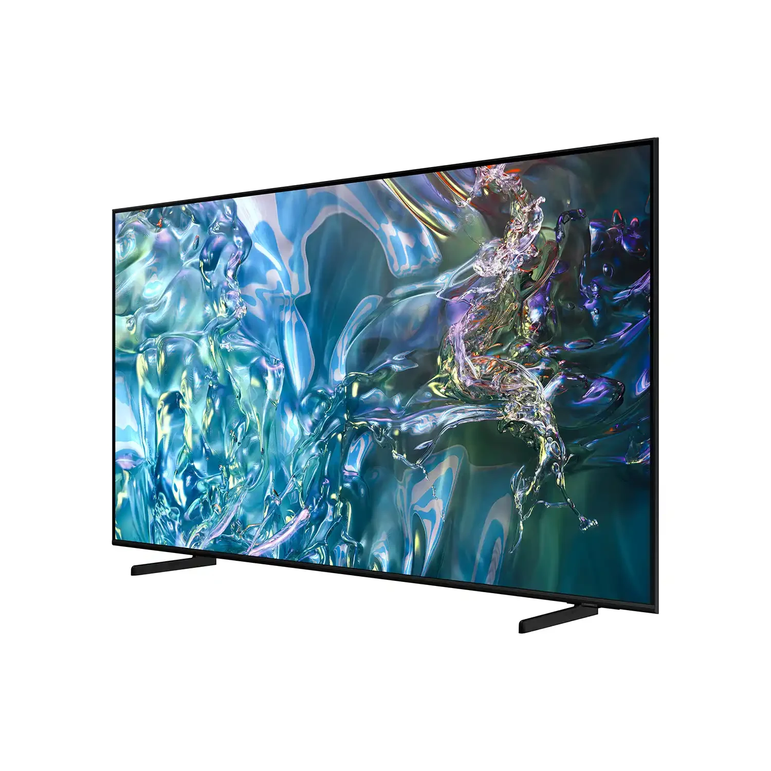 Samsung QA75Q60DARSER 75-inch QLED TV, rear three-quarter view