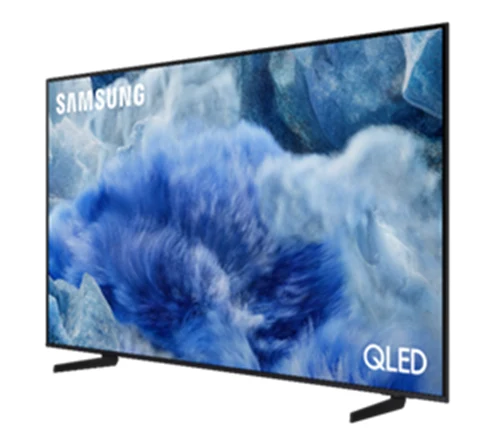Samsung QA75Q8FAARSER television, front three-quarter angle