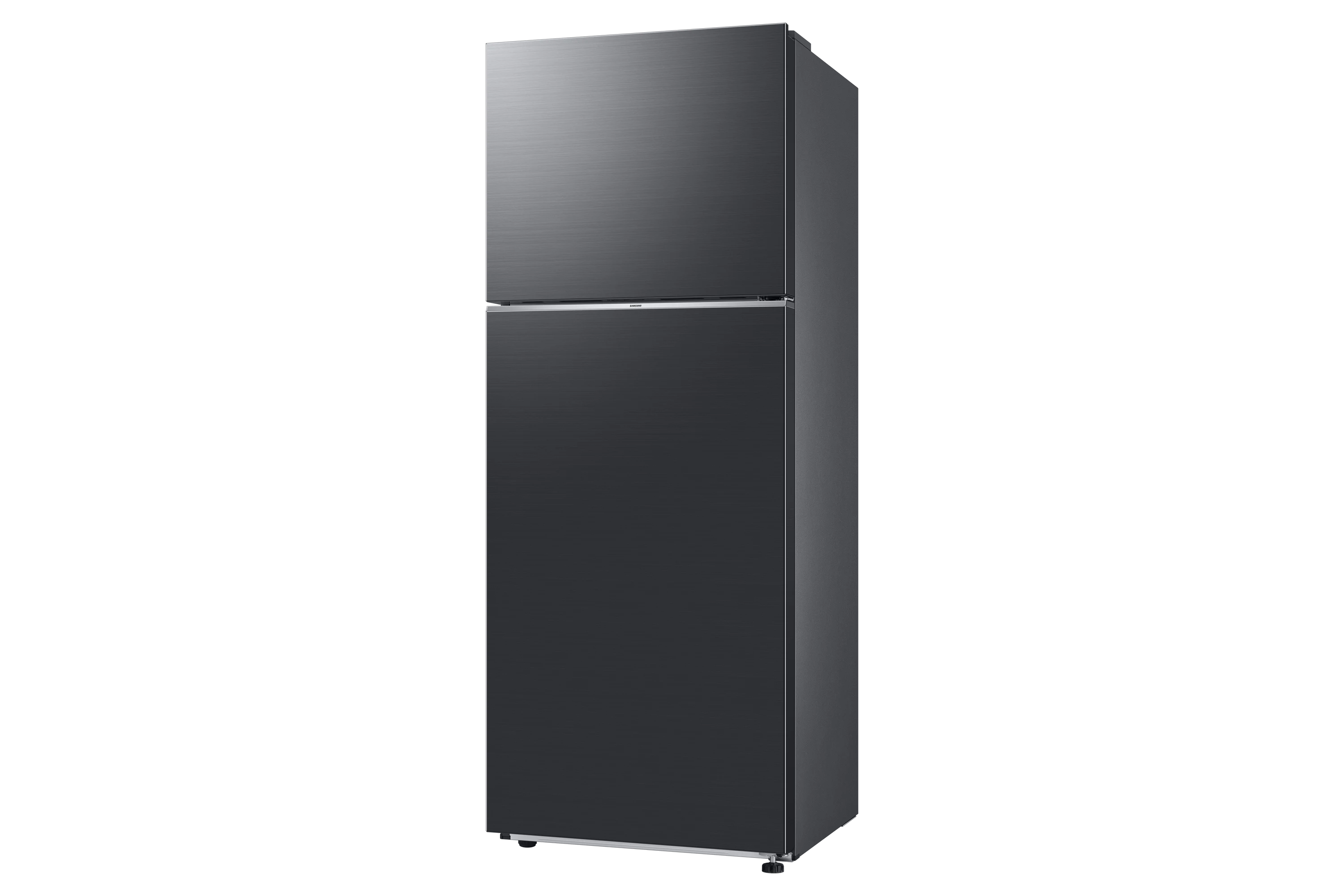 Samsung RT42CG6442B1TC refrigerator, angled view showing right side