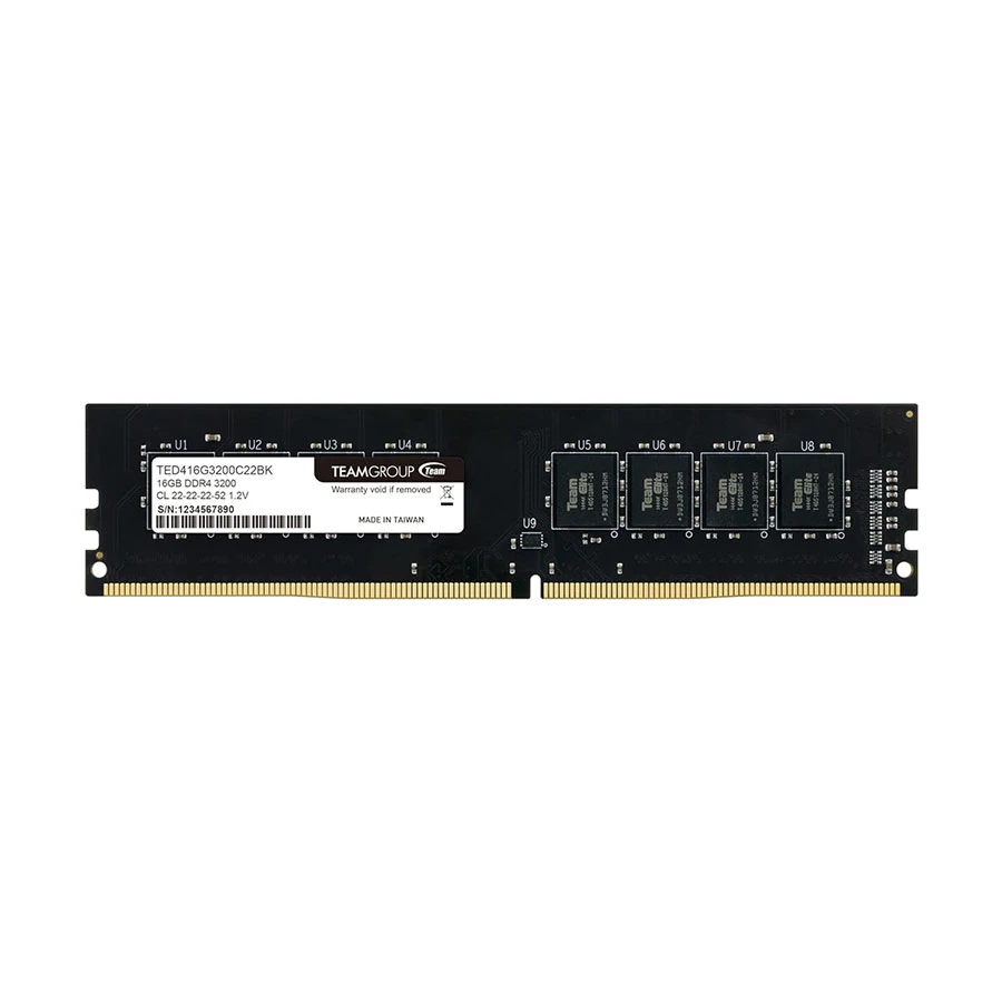 TEAM Elite 16GB DDR4 3200MHz Desktop RAM #TED416G3200C22BK