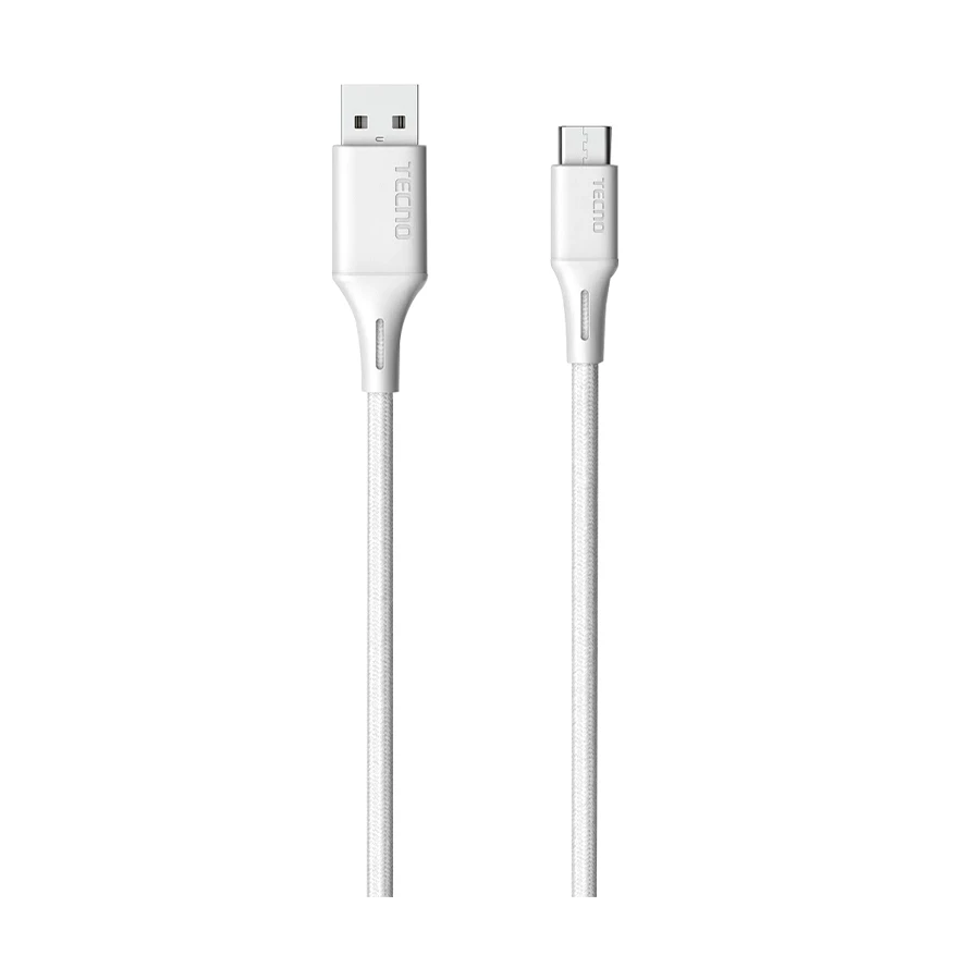 TECNO TCD-C13 USB Male to USB Type-C Male, 1 Meter, Oyster Charging Cable