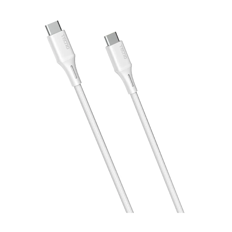 TECNO TCD-CC02 USB Type-C Male to Male, 1 Meter, Charging Cable (65W)