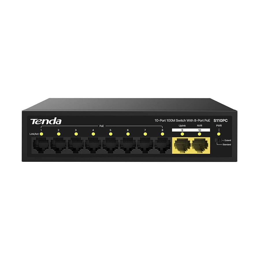 Tenda S110PC 10 Port Unmanaged Desktop Switch