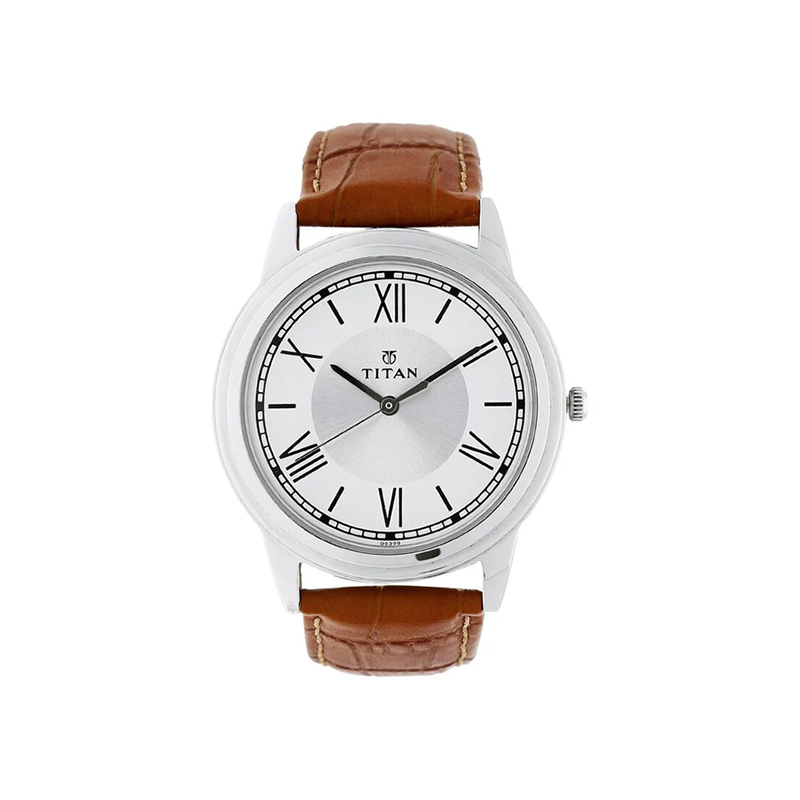 Titan 1735SL01 Karishma Leather Strap Men's Watch