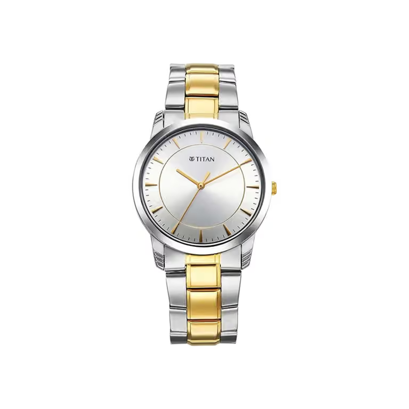 Titan 1774BM02 Quartz Analog Stainless Steel Strap Men's Watch