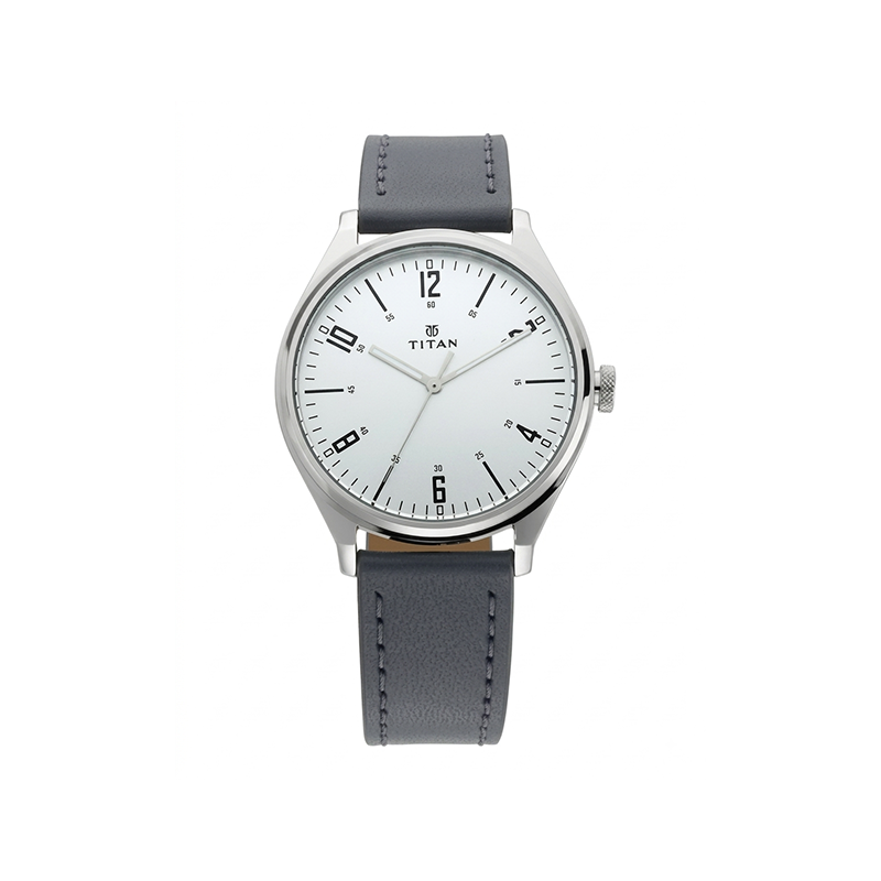 Titan 1802SL02 Workwear Leather Strap Men's Watch
