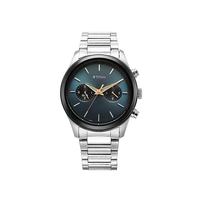 Titan 1805KM14 Element Quartz Analog Stainless Steel Strap Men's Watch
