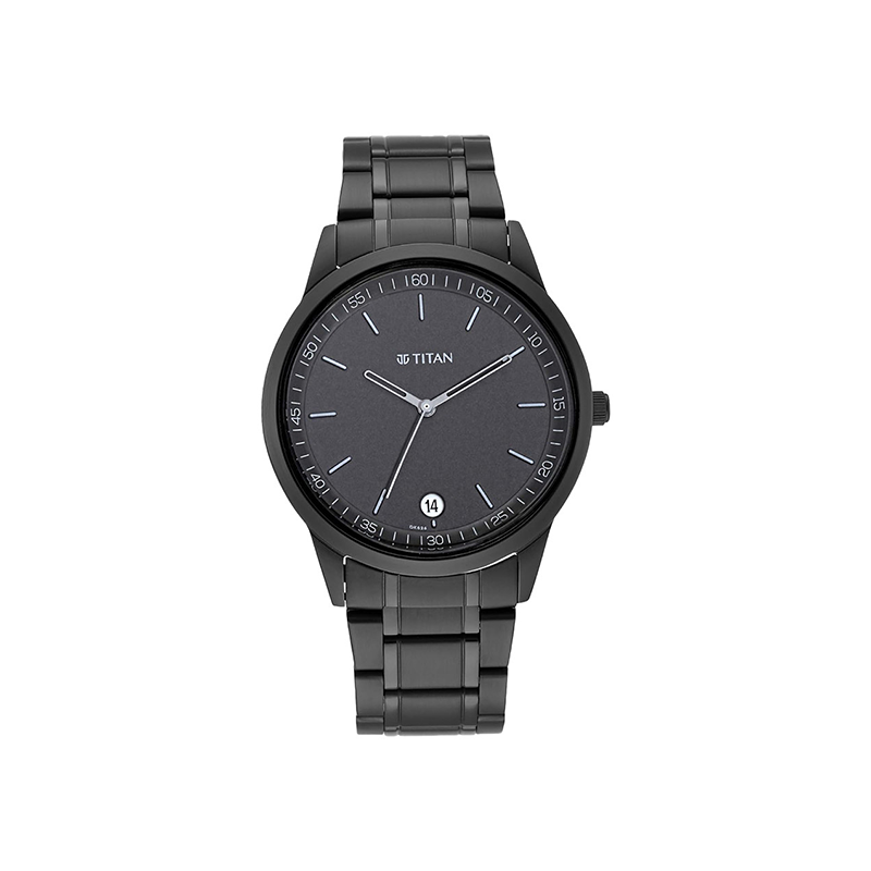 Titan 1806NM01 Workwear Date Stainless Steel Men's Watch
