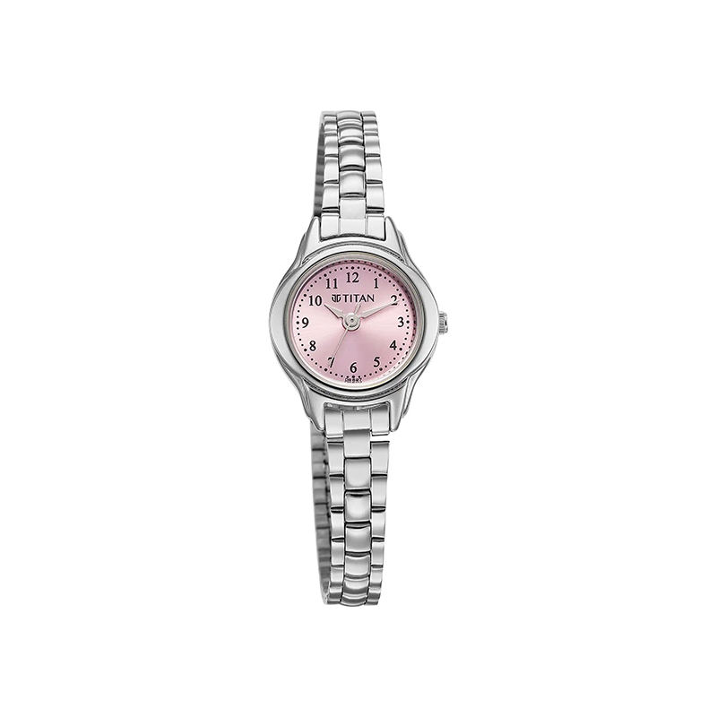 Titan 2401SM04 Analog Stainless Steel Women's Watch