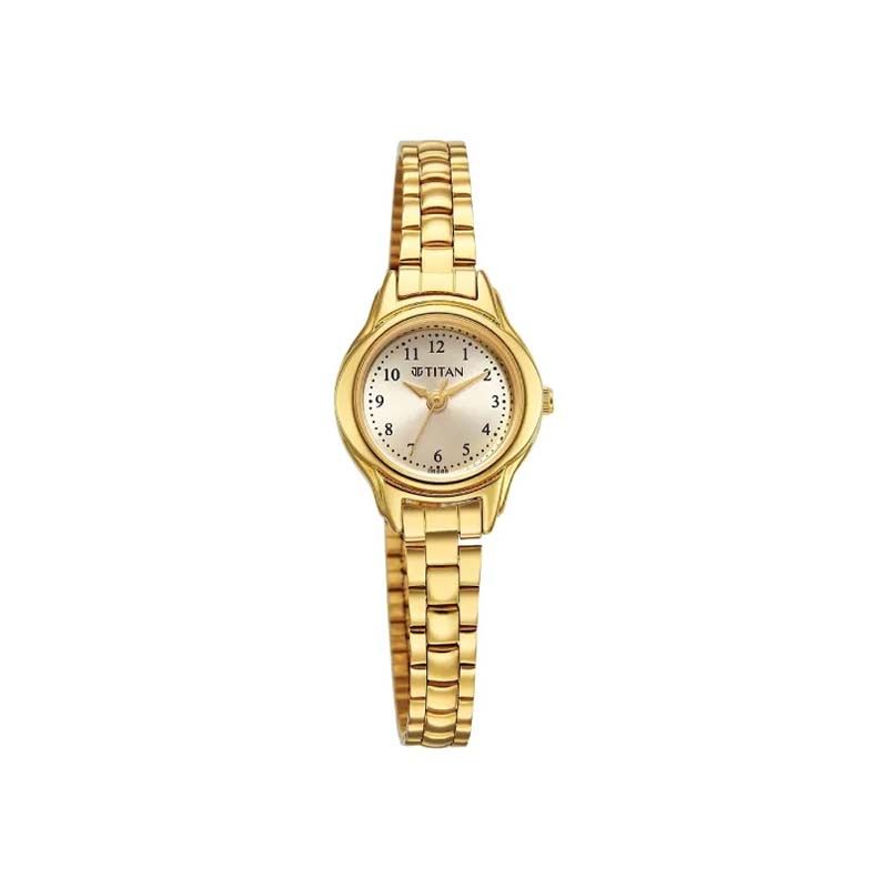 Titan 2401YM08 Quartz Analog Stainless Steel Strap Women's Watch