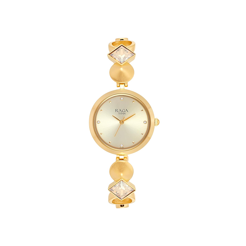 Titan 2606YM08 Raga Analog Stainless Steel Strap Women's Watch