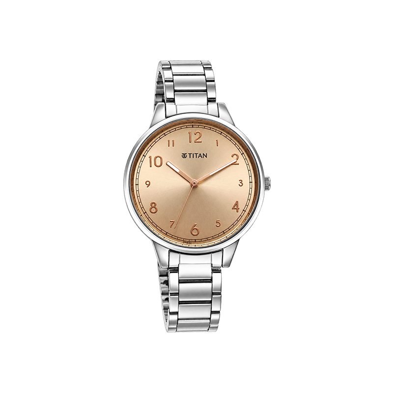 Titan 2648SM08 Analog Stainless Steel Strap Women's Watch