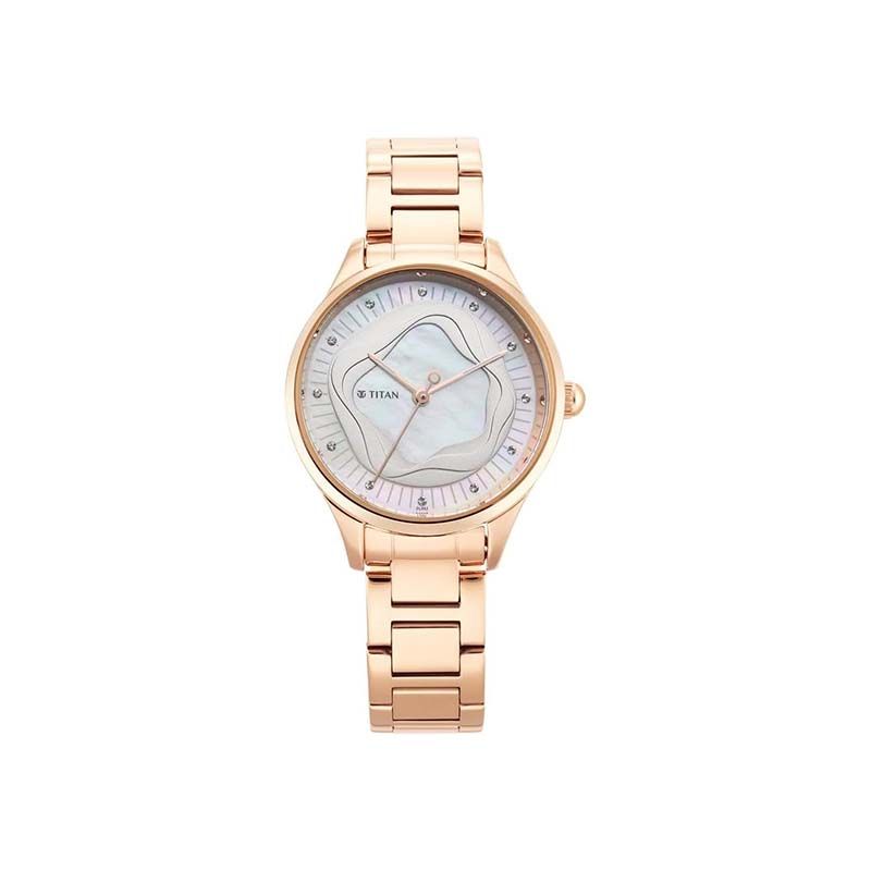 Titan 2649WM02 Wander Quartz Analog Stainless Steel Strap Women's Watch