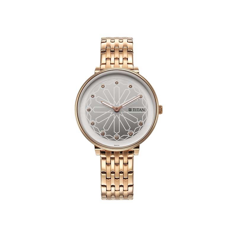 Titan 2673WM02 Marhaba Quartz Analog Stainless Steel Strap Women’s Watch