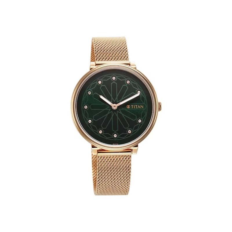 Titan 2673WM03 Marhaba Quartz Analog Metal Strap Women’s Watch