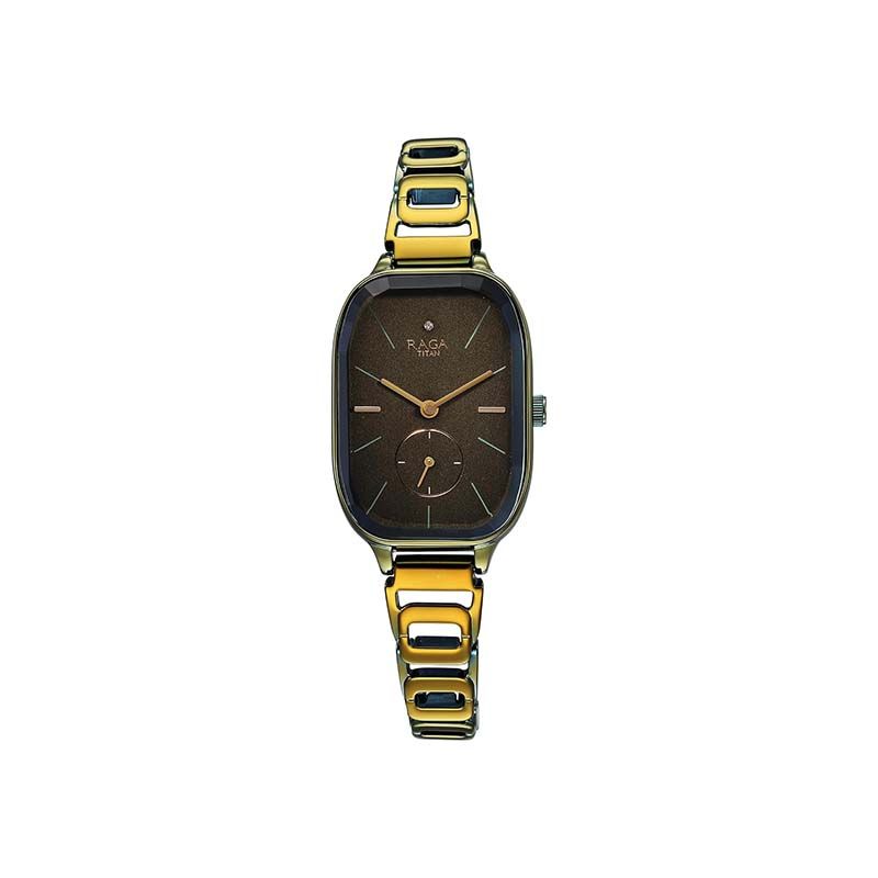 Titan 2687QM01 Raga Chic Quartz Analog Metal Strap Women’s Watch