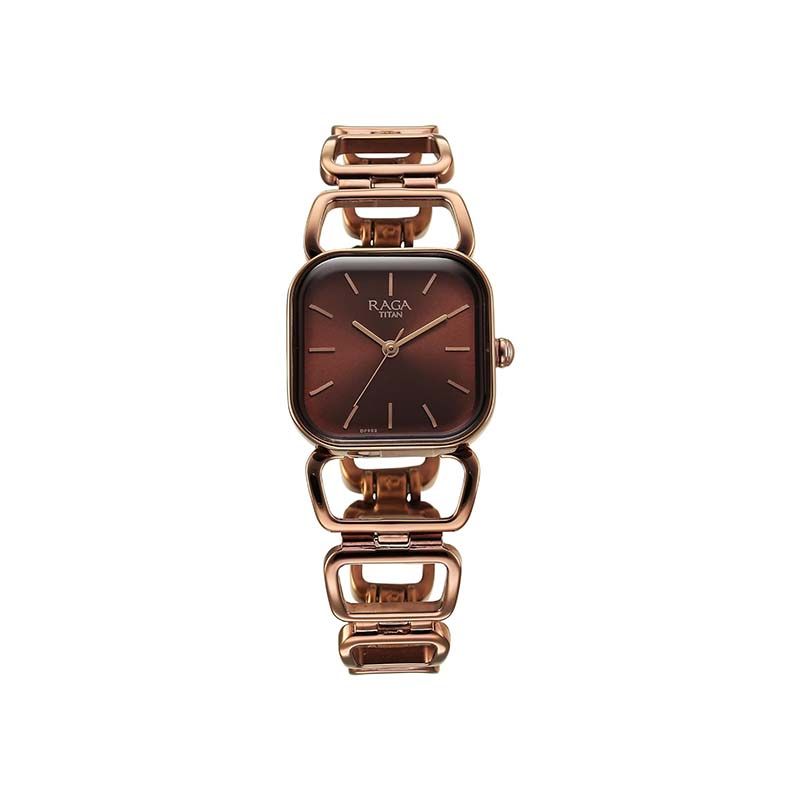 Titan 2697QM02 Raga Ascend Quartz Analog Metal Strap Women’s Watch
