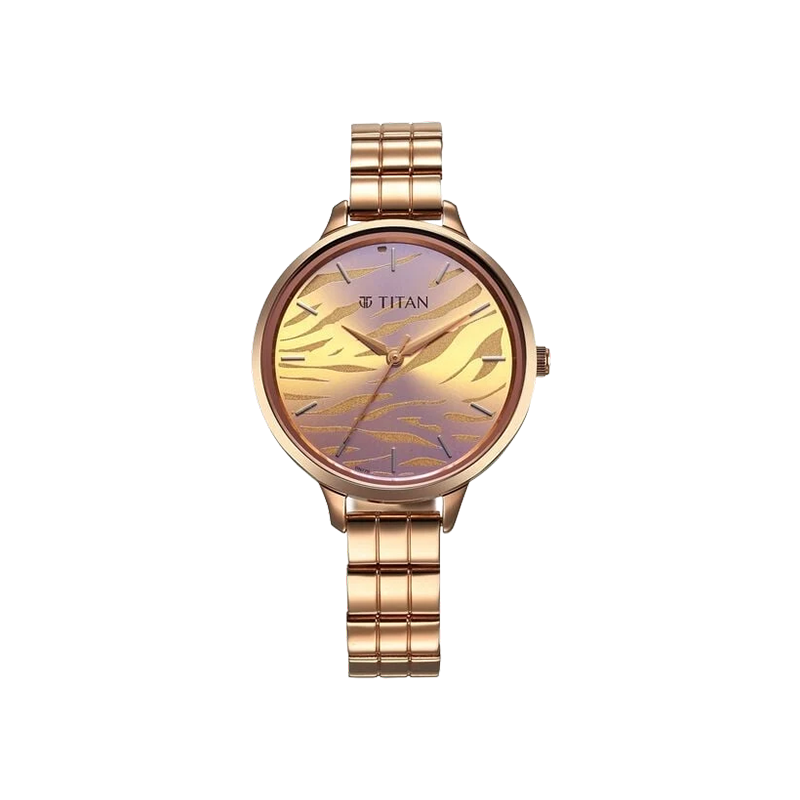 Titan 2703WM01 Secluded Quartz Analog Stainless Steel Strap Women's Watch
