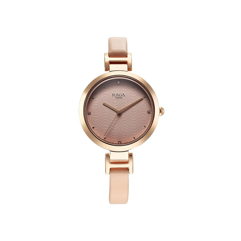 Titan 2752WL01 Raga Memoirs Quartz Analog Leather Strap Women’s Watch
