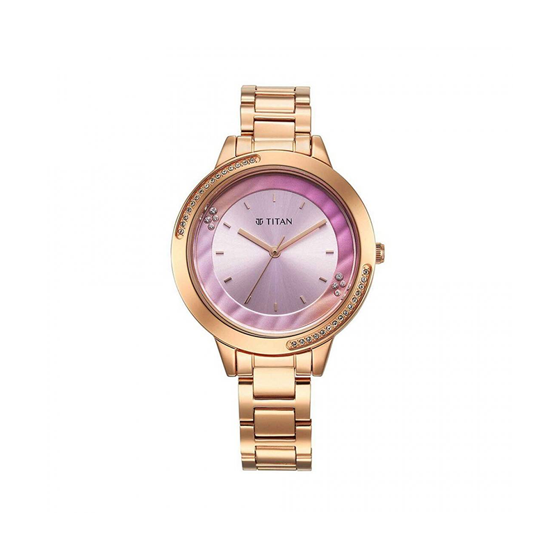 Titan 2764WM01 Razzle Dazzle Quartz Analog Stainless Steel Strap Women’s Watch