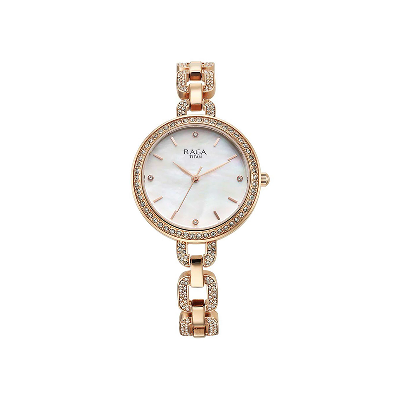 Titan 95272WM01 Raga Showstopper Analog Stainless Steel Women’s Watch
