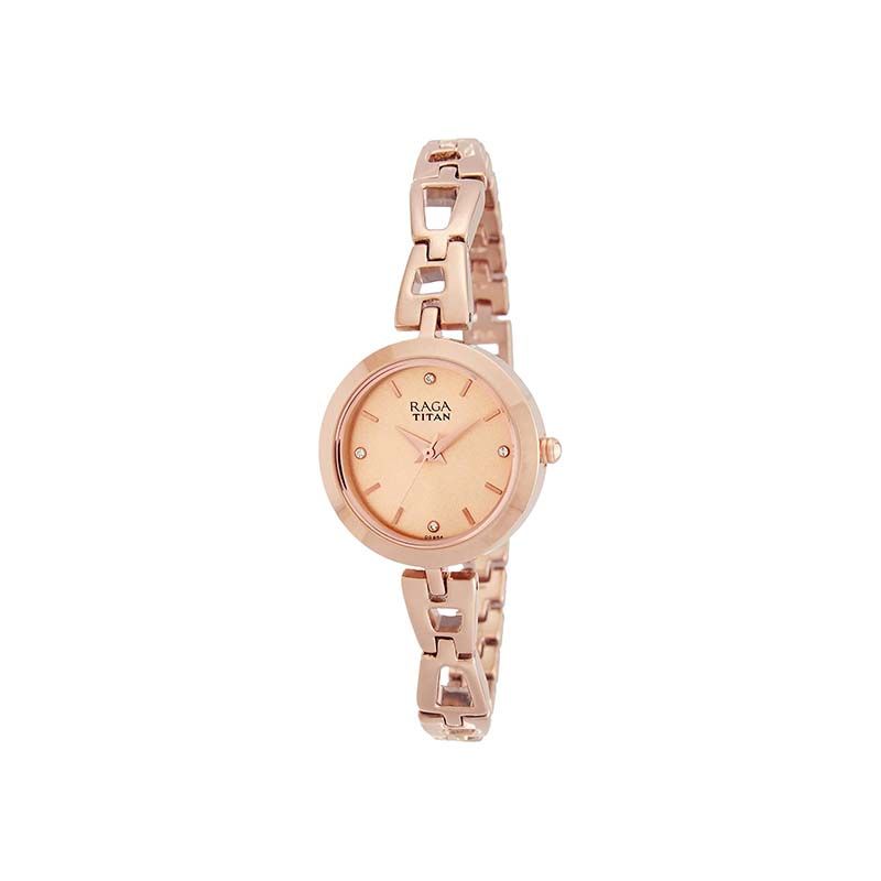 Titan Analog Quartz 2540WM06 Analog Stainless Steel Strap Women's Watch