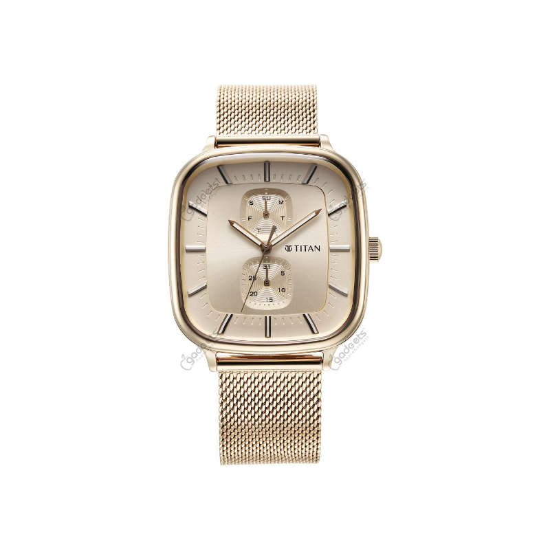 Titan Avant Garde NT90178WM01 Quartz Multifunction Stainless Steel Strap Men’s Watch