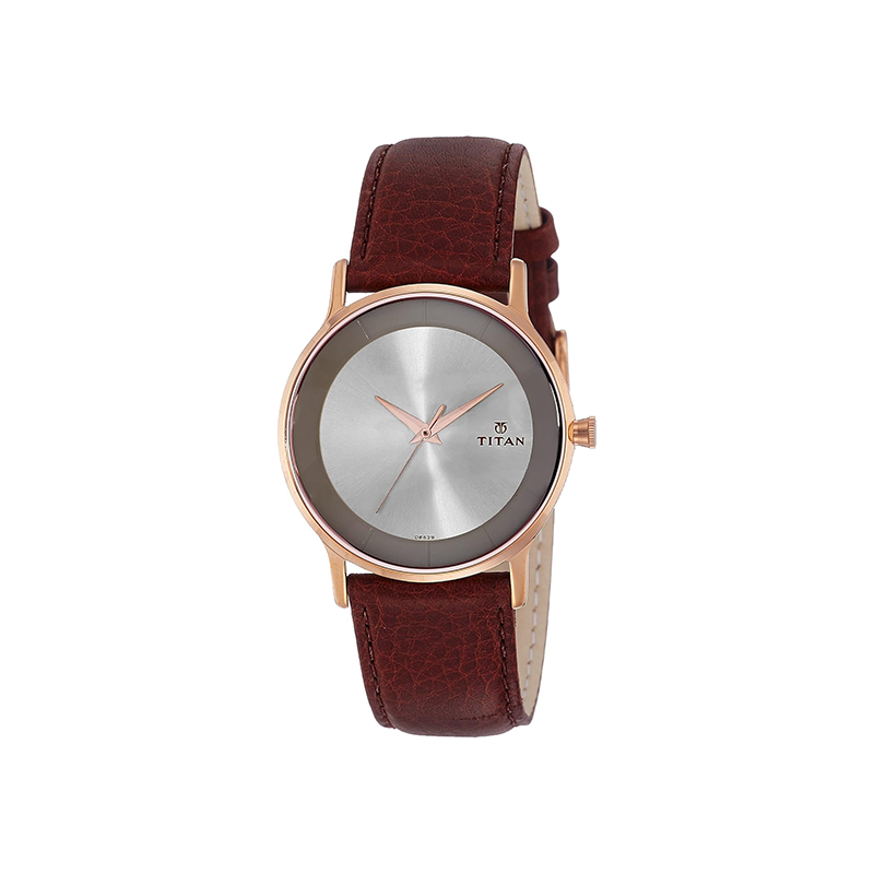 Titan Classique Retro Quartz 1672WL01 Analog Leather Strap Men's Watch