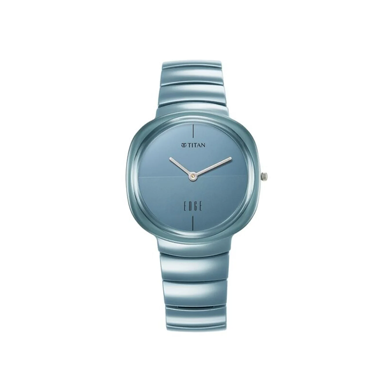 Titan Edge Squircle 1841QC07 Quartz Analog Ceramic Strap Unisex Watch