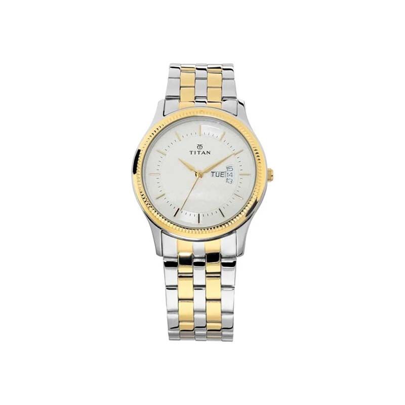 Titan Gents Karishma Quartz 1824BM01 Analog Stainless Steel Strap Men's Watch
