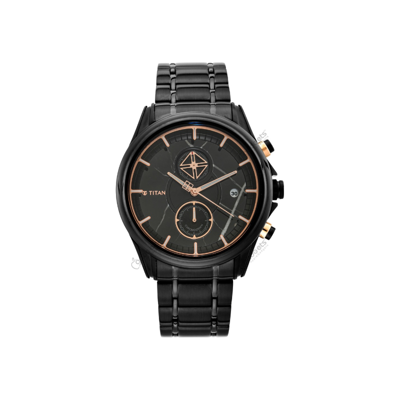 Titan Grandmaster NS1847KM02 Chronograph Stainless Steel Strap Men’s Watch