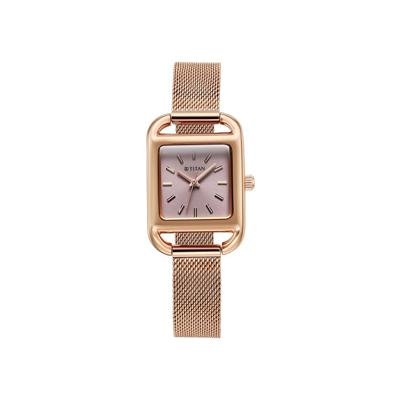 Titan Horizon 95298WM01 Quartz Analog Stainless Steel Strap Women's Watch