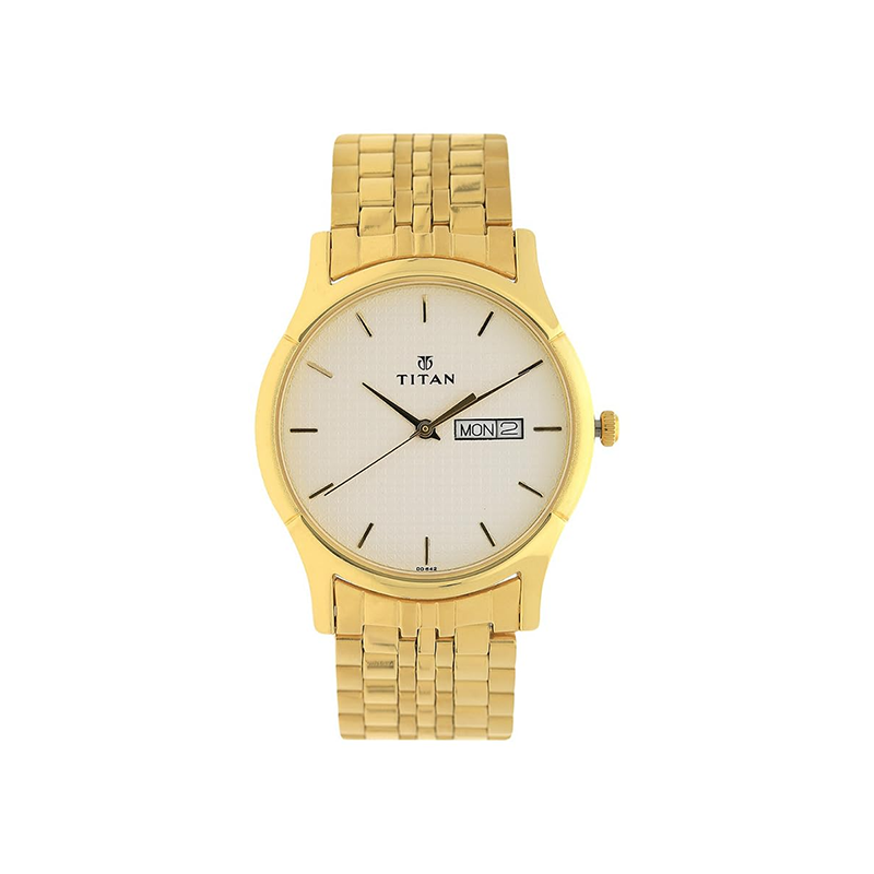 Titan Karishma 1636YM01 Analog Stainless Steel Strap Men's Watch