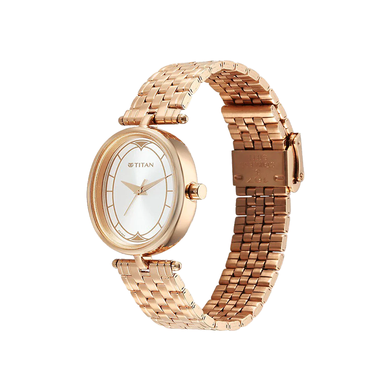 Titan Karishma 2758WM01 Quartz Analog Stainless Steel Strap Women's Watch