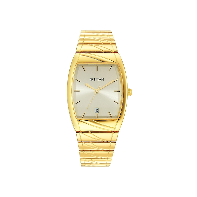 Titan Karishma 9315YM05 Analog Date Stainless Steel Men's Watch