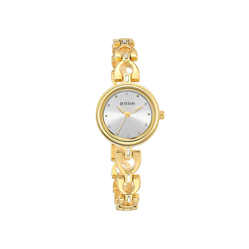 Titan Lagan 2601YM04 Quartz Analog Metal Strap Women's Watch
