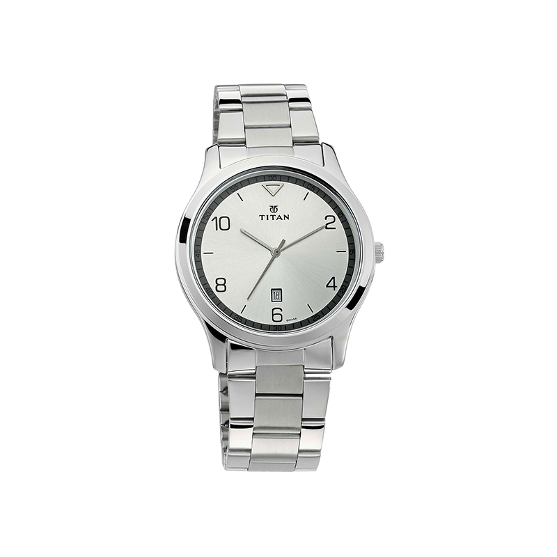 Titan Neo 1770SM01 Analog Date Stainless Steel Strap Men’s Watch