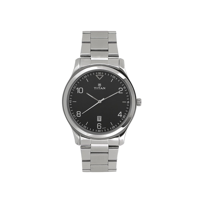 Titan Neo 1770SM02 Analog Date Stainless Steel Strap Men’s Watch