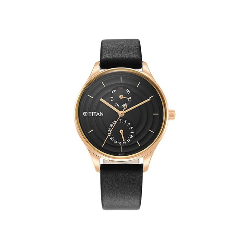 Titan Neo Quartz 2670WL07 Analog Date Leather Strap Women's Watch