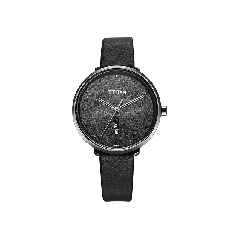 Titan Neo Quartz 2763QL01 Analog Date Leather Strap Women's Watch