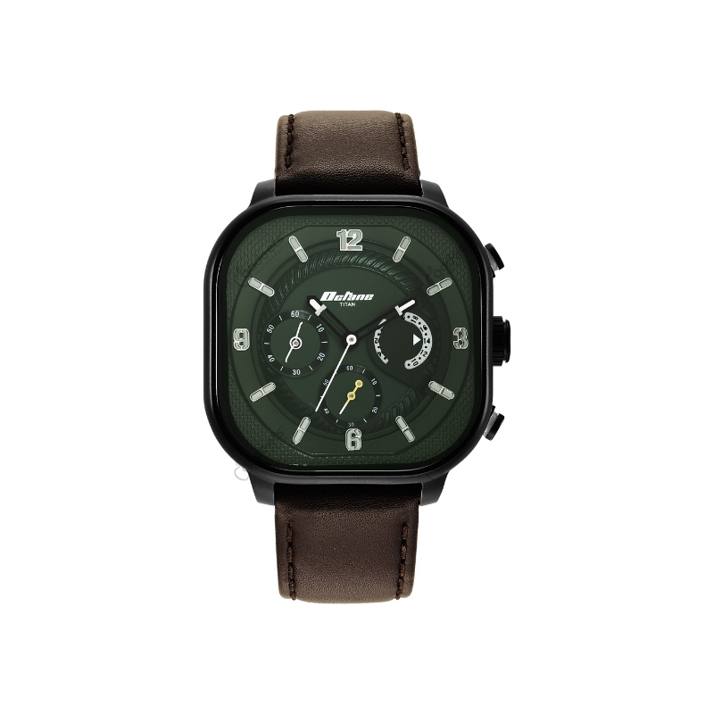 Titan Octane Aerobatics NT1856NL02 Chronograph Leather Strap Men’s Watch