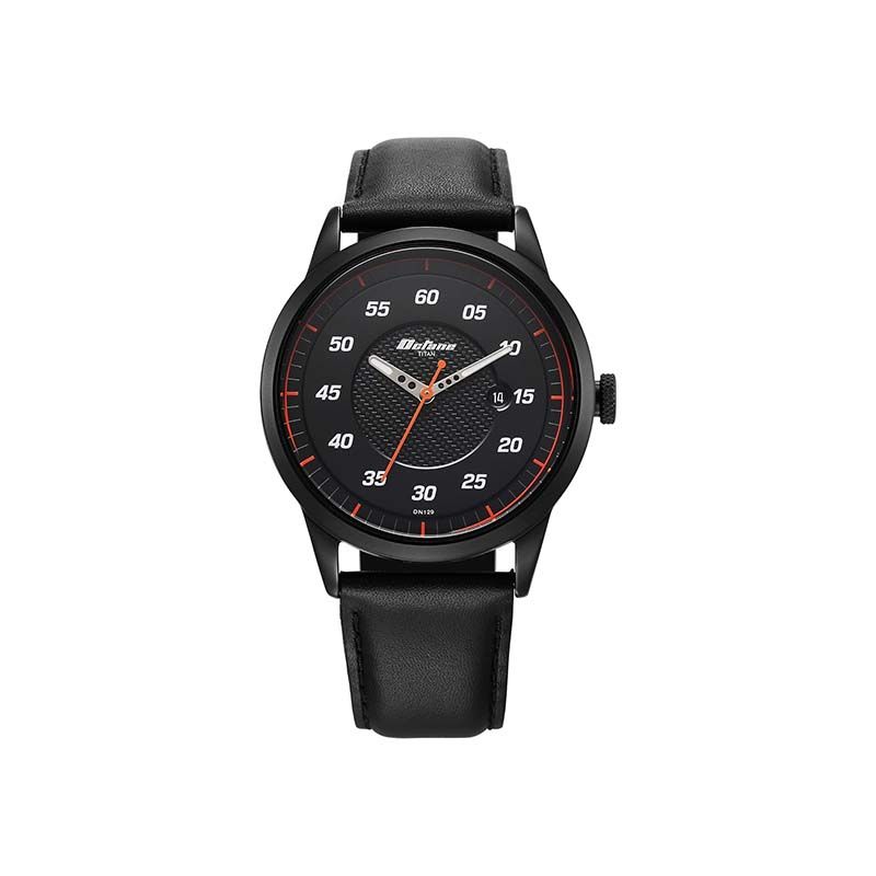 Titan Octane Quartz 1806NL05 Analog Date Leather Strap Men's Watch