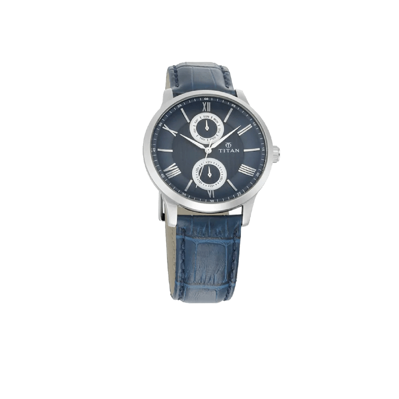 Titan On Trend 90100SL02 Leather Strap Men's Watch