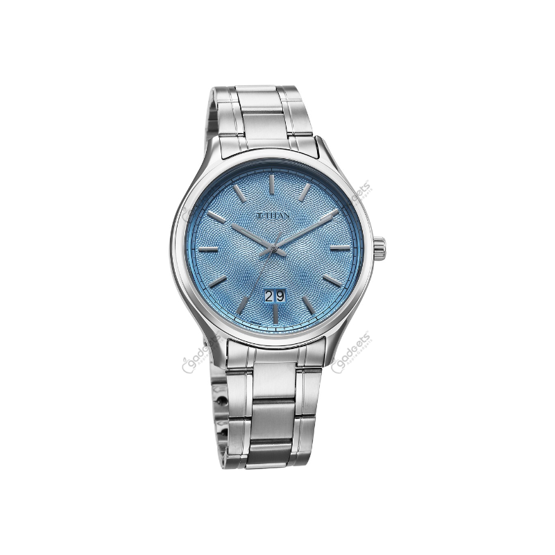 Titan Palette Of Time NT10033SM01 Quartz Analog with Date Stainless Steel Strap Men’s Watch
