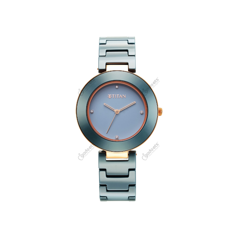 Titan Purple Ceramics 95189KC05 Analog Ceramic Strap Women’s Watch