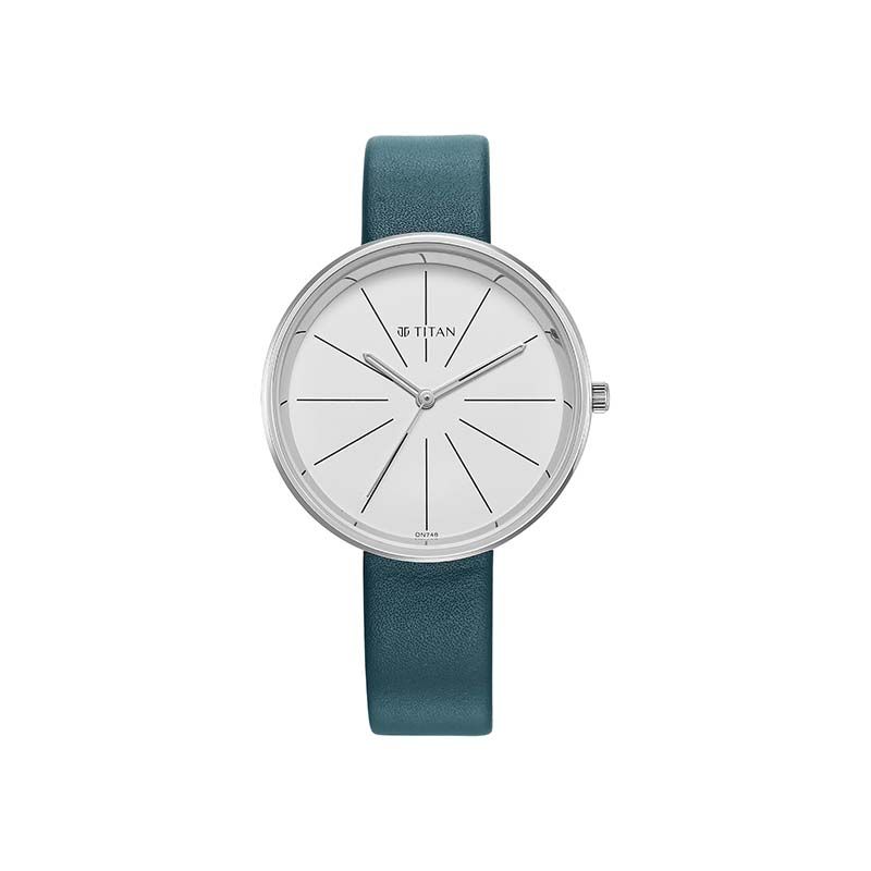 Titan Purple Stackables Quartz 2718SL01 Analog Leather Strap Women's Watch