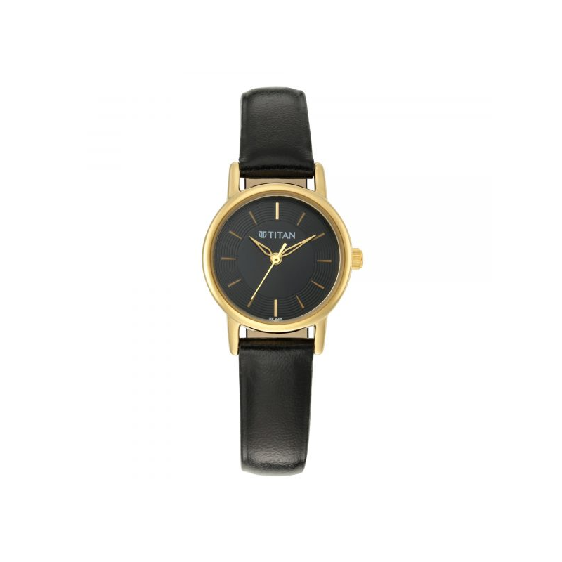 Titan Quartz 2593YL03 Analog Leather Strap Women’s Watch