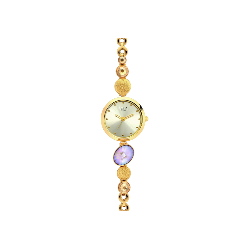 Titan Raga 2606YM07 Analog Stainless Steel Strap Women's Watch