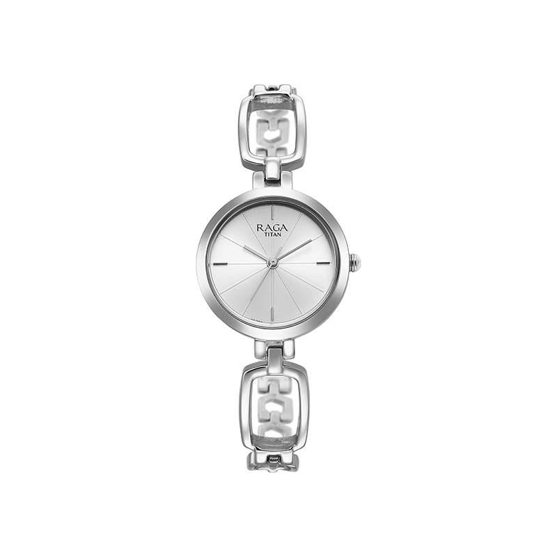 Titan Raga 2725SM01 Analog Stainless Steel Strap Women's Watch