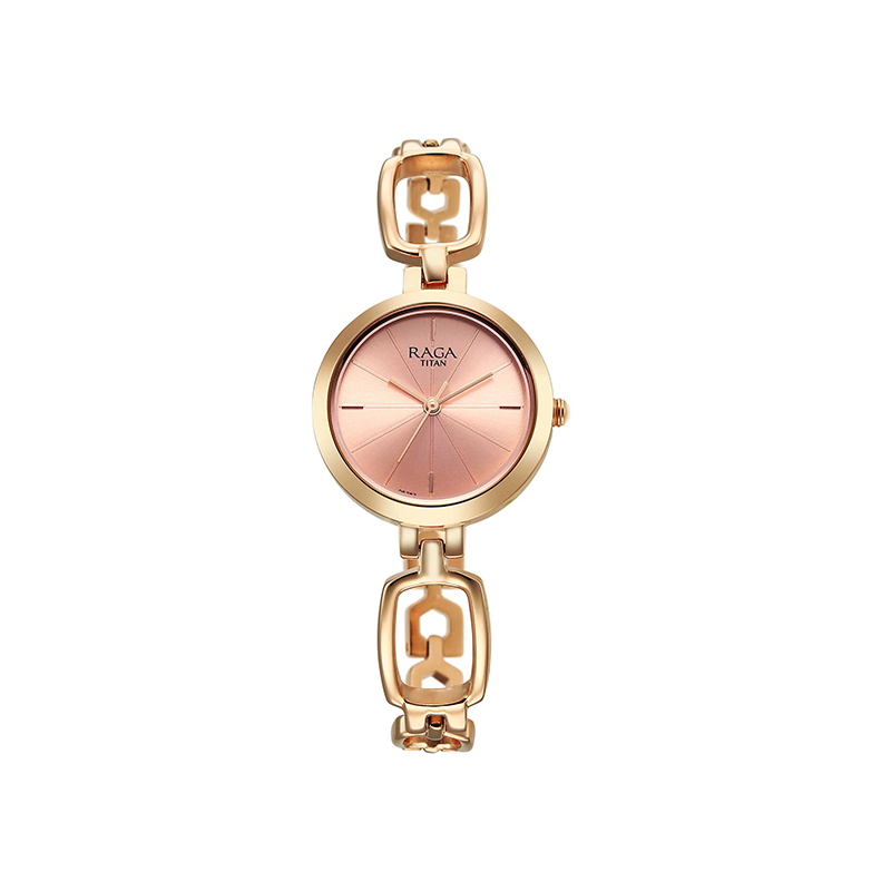 Titan Raga 2725WM02 Quartz Analog Stainless Steel Strap Women's Watch